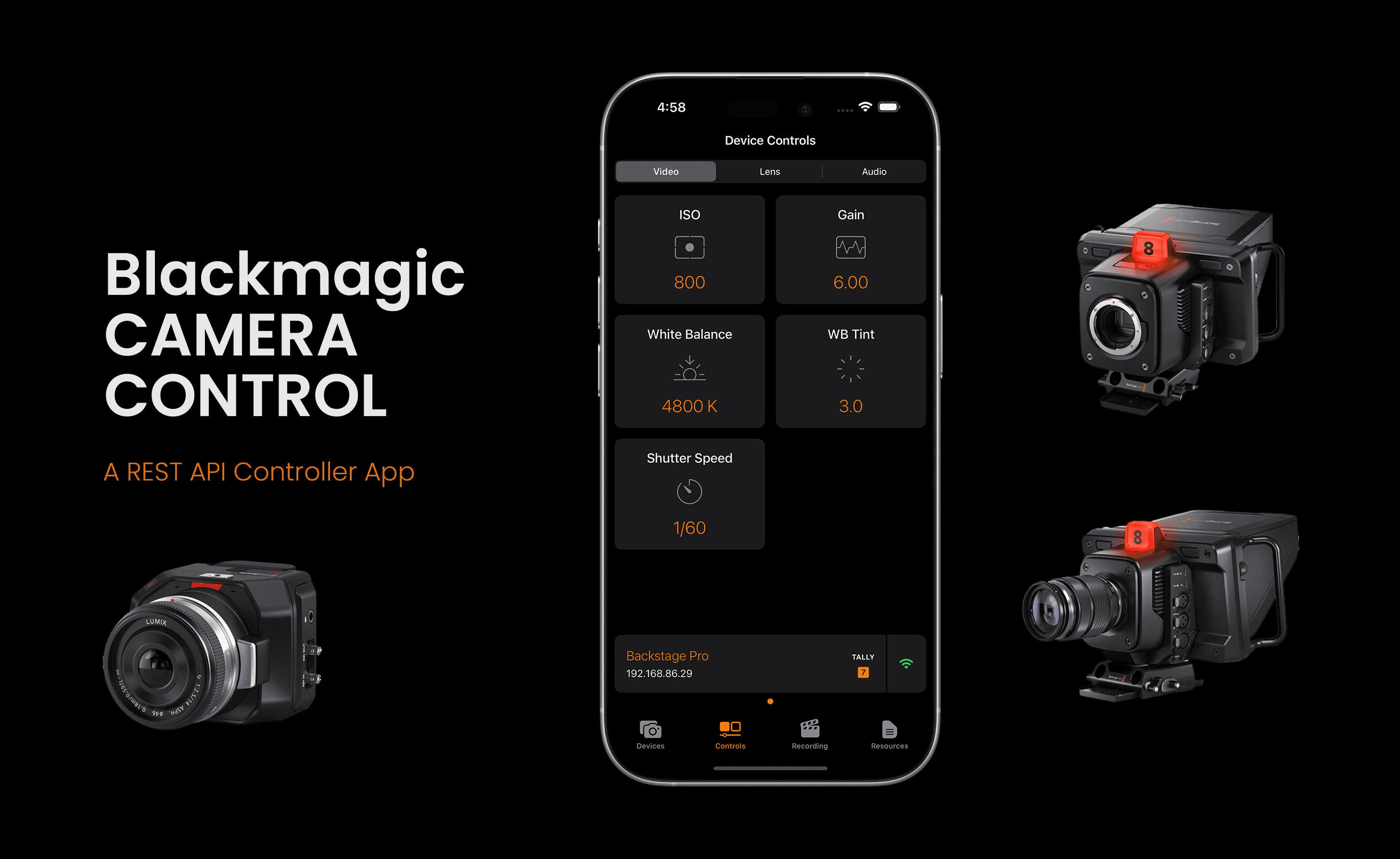 Blackmagic Camera Control